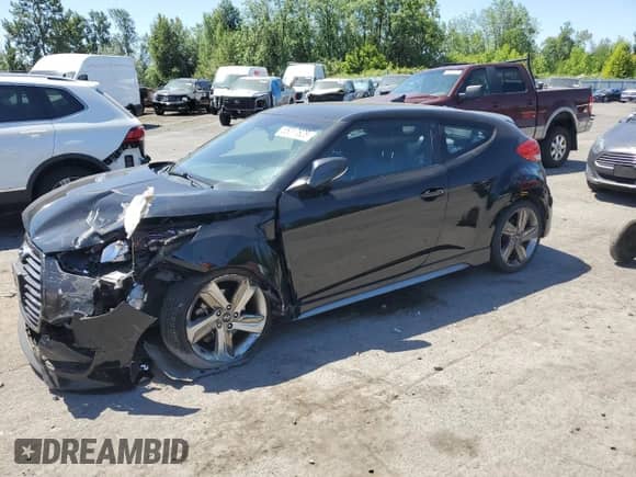 2014 Hyundai Veloster Turbo R-Spec с VIN KMHTC6AE0EU191187, выставлен на аукционе Copart как лот 65017625 с пробегом 134 079 миль миль и Списание • Salvage title. История ставок и продаж доступна на DreamBid. Изображение 1.