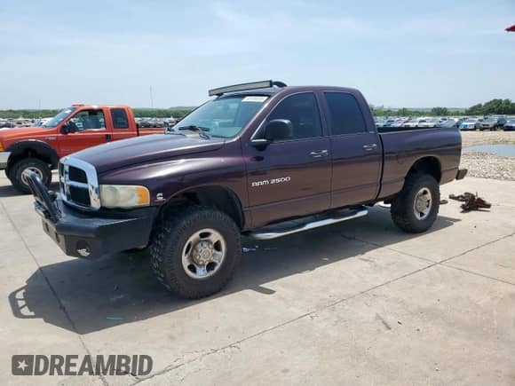 2004 Dodge 2500 SLT с VIN 3D7KU28C44G142933, выставлен на аукционе Copart как лот 65189335 с пробегом 297 827 миль миль и Списание • Salvage title. История ставок и продаж доступна на DreamBid. Изображение 1.