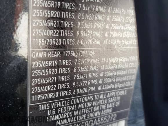 2016 Land Rover Range Rover Sport HSE with VIN SALWR2KF8GA555272, listed as a Copart auction lot 81546615 with 143,330 mi miles and Clean title. Bid and sale history available at DreamBid. Image 13.