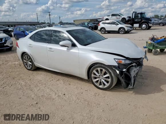 2015 Lexus IS 250 with VIN JTHBF1D22F5056573, listed as a Copart auction lot 85781705 with 211,869 mi miles and Salvage title. Bid and sale history available at DreamBid. Image 4.