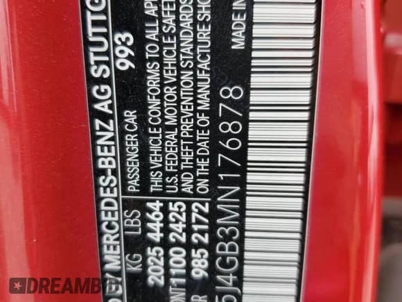 2021 Mercedes-Benz CLA 250 с VIN W1K5J4GB3MN176878, выставлен на аукционе Copart как лот 55982565 с пробегом 51 337 миль миль и Чистый • Clean title. История ставок и продаж доступна на DreamBid. Изображение 12.