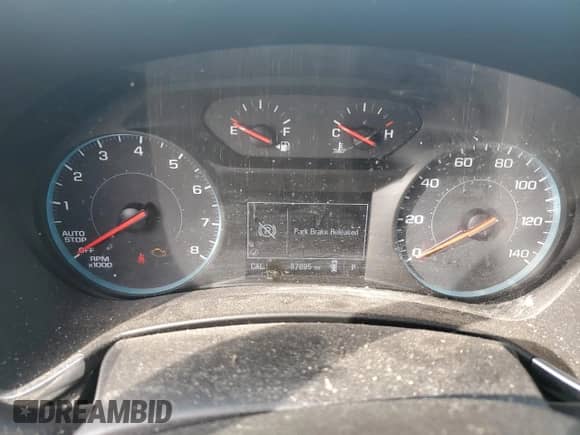 2018 Chevrolet Equinox LT with VIN 2GNAXSEV2J6326981, listed as a Copart auction lot 81876515 with 87,895 mi miles and Salvage title. Bid and sale history available at DreamBid. Image 9.