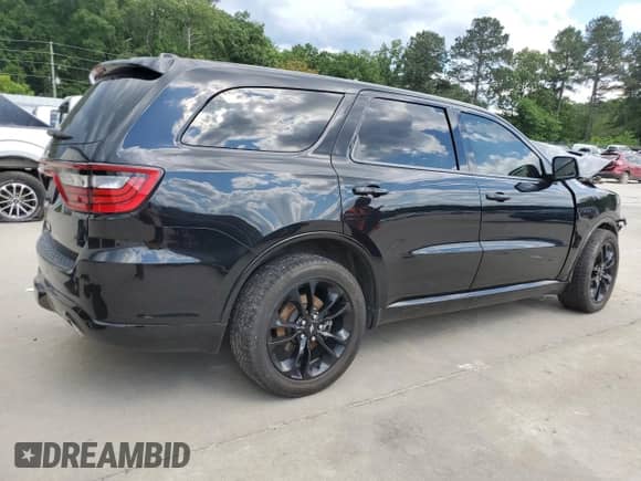 2020 Dodge Durango R/T with VIN 1C4SDHCT3LC393741, listed as a Copart auction lot 56969185 with Not provided miles and Salvage title. Bid and sale history available at DreamBid. Image 3.