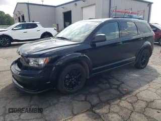 2020 Dodge Journey SE Value with VIN 3C4PDCAB8LT279130, listed as a Copart auction lot 80643005 with 109,035 mi miles and Salvage title. Bid and sale history available at DreamBid. Image 1.