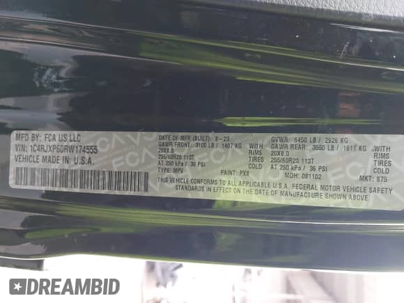 2024 Jeep Wrangler Sahara with VIN 1C4RJXP60RW174555, listed as a IAAI auction lot 43155649 with 40,517 mi miles and . Bid and sale history available at DreamBid. Image 9.