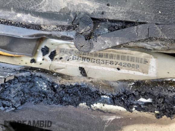 2015 Ram 1500 SLT with VIN 1C6RR6GG3FS742089, listed as a Copart auction lot 42432785 with Not provided miles and Non repairable. Bid and sale history available at DreamBid. Image 12.