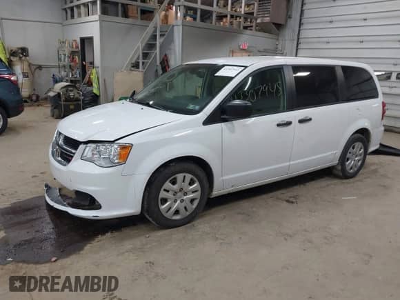 2019 Dodge Grand Caravan SE with VIN 2C4RDGBG7KR664965, listed as a IAAI auction lot 43307945 with 46,507 mi miles and . Bid and sale history available at DreamBid. Image 17.
