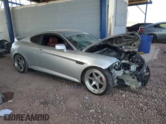 2008 Hyundai Tiburon GT with VIN KMHHN66F78U294564, listed as a Copart auction lot 47364515 with 120,373 mi miles and Salvage title. Bid and sale history available at DreamBid. Image 4.