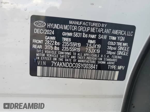 2025 Hyundai Ioniq 5 SEL z VIN 7YAKNDDC0SY003841, wystawiony jako Copart lot #62786345 z przebiegiem 1 767 mil mil oraz Szkoda całkowita • Salvage title. Historia ofert i sprzedaży dostępna na DreamBid. Obrazek 13.