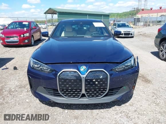2024 BMW i4 xDrive40 with VIN WBY83FB06RFS78758, listed as a IAAI auction lot 42205579 with 6,297 mi miles and . Bid and sale history available at DreamBid. Image 12.