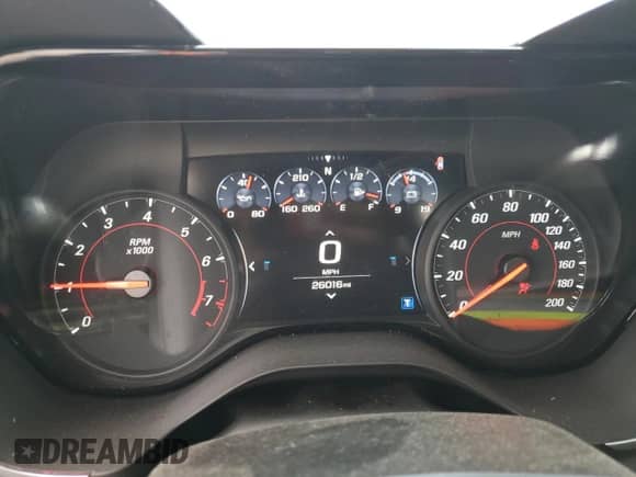 2024 Chevrolet Camaro 2SS с VIN 1G1FG1R75R0101777, выставлен на аукционе Copart как лот 43641215 с пробегом 26 016 миль миль и Списание • Salvage title. История ставок и продаж доступна на DreamBid. Изображение 9.