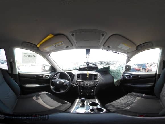 2019 Nissan Pathfinder S z VIN 5N1DR2MN6KC612547, wystawiony jako IAAI lot #43048655 z przebiegiem 124 710 mil mil oraz . Historia ofert i sprzedaży dostępna na DreamBid. Obrazek 18.