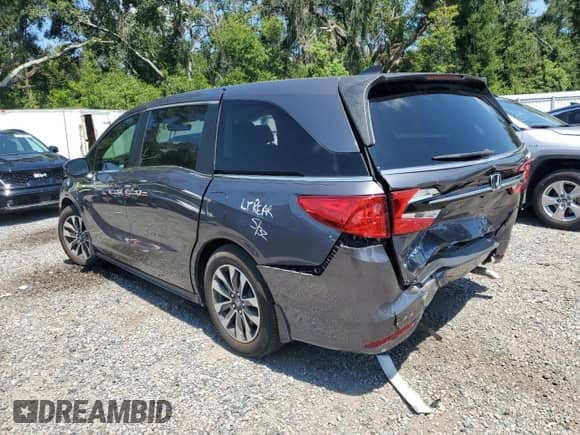 2021 Honda Odyssey EX-L with VIN 5FNRL6H71MB037634, listed as a Copart auction lot 67275945 with 45,513 mi miles and Salvage title. Bid and sale history available at DreamBid. Image 2.