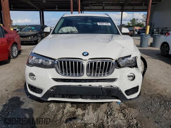 2017 BMW X3 sDrive28i with VIN 5UXWZ7C35H0X40779, listed as a Copart auction lot 85001495 with 69,220 mi miles and Salvage title. Bid and sale history available at DreamBid. Image 5.