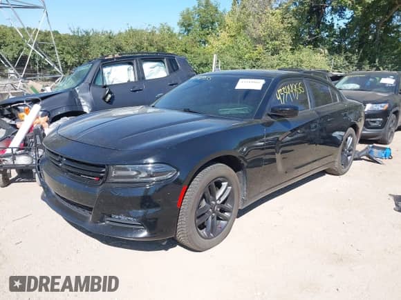 2019 Dodge Charger SXT with VIN 2C3CDXJG6KH743223, listed as a IAAI auction lot 43344866 with 55,661 mi miles and . Bid and sale history available at DreamBid. Image 17.
