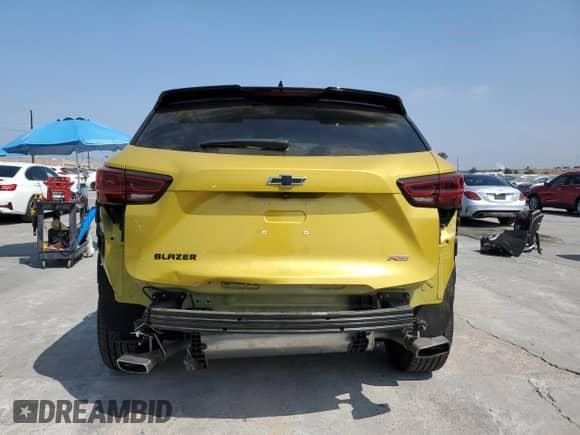 2024 Chevrolet Blazer RS with VIN 3GNKBERS0RS161546, listed as a Copart auction lot 62034415 with 10,640 mi miles and Salvage title. Bid and sale history available at DreamBid. Image 6.