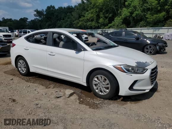 2017 Hyundai Elantra SE with VIN 5NPD74LF5HH080883, listed as a Copart auction lot 68003785 with 98,250 mi miles and Salvage title. Bid and sale history available at DreamBid. Image 4.