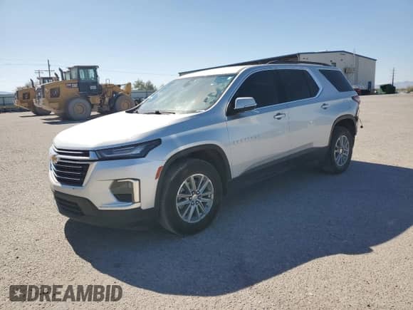 2022 Chevrolet Traverse LT с VIN 1GNERHKW4NJ103782, выставлен на аукционе Copart как лот 60924555 с пробегом 117 494 миль миль и Списание • Salvage title. История ставок и продаж доступна на DreamBid. Изображение 1.