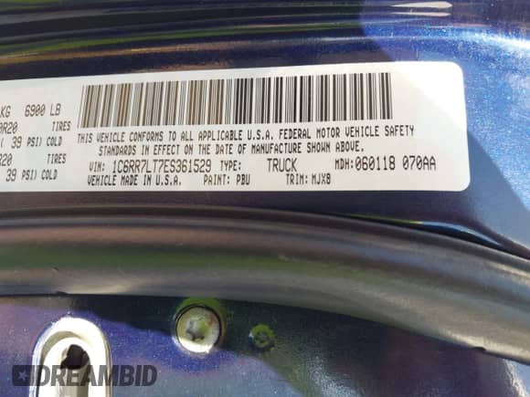 2014 Ram 1500 Big Horn z VIN 1C6RR7LT7ES361529, wystawiony jako IAAI lot #42831927 z przebiegiem 150 917 mil mil oraz . Historia ofert i sprzedaży dostępna na DreamBid. Obrazek 9.