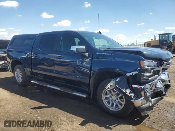2022 Chevrolet Silverado 1500 LT with VIN 1GCPYJEK1NZ217521, listed as a Copart auction lot 56142645 with 22,374 mi miles and Salvage title. Bid and sale history available at DreamBid. Image 4.