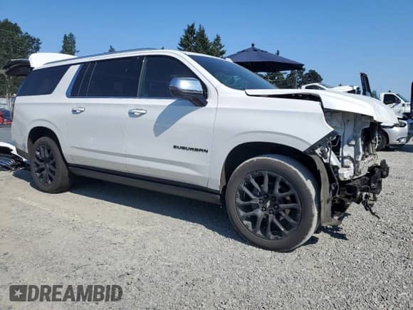 2023 Chevrolet Suburban Premier с VIN 1GNSKFKD5PR209933, выставлен на аукционе Copart как лот 65276405 с пробегом 81 275 миль миль и Списание • Salvage title. История ставок и продаж доступна на DreamBid. Изображение 4.