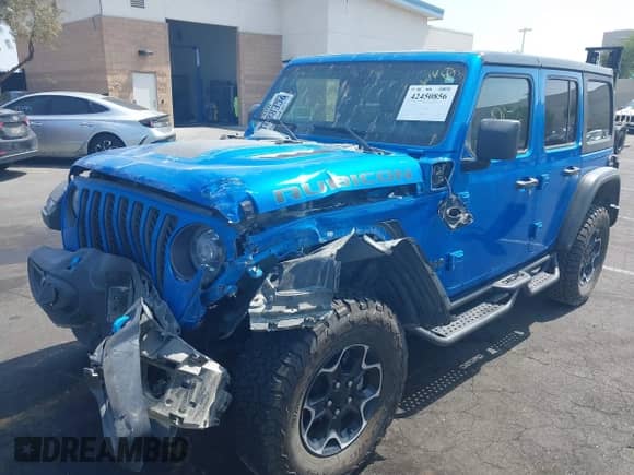 2022 Jeep Wrangler Unlimited Rubicon with VIN 1C4JJXR66NW108435, listed as a IAAI auction lot 42450856 with 45,224 mi miles and . Bid and sale history available at DreamBid. Image 21.