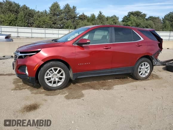 2024 Chevrolet Equinox LT с VIN 3GNAXKEG7RS151089, выставлен на аукционе Copart как лот 71661655 с пробегом 17 283 миль миль и Списание • Salvage title. История ставок и продаж доступна на DreamBid. Изображение 1.