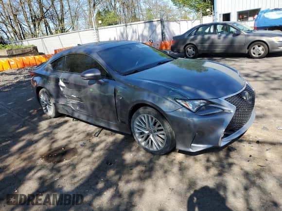 2017 Lexus RC 350 with VIN JTHSE5BC5H5008414, listed as a Copart auction lot 53828685 with 110,943 mi miles and Salvage title. Bid and sale history available at DreamBid. Image 4.