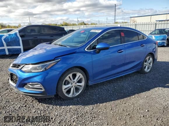 2018 Chevrolet Cruze Premier с VIN 1G1BF5SM5J7109995, выставлен на аукционе Copart как лот 85596795 с пробегом Не указан миль и Чистый • Clean title. История ставок и продаж доступна на DreamBid. Изображение 1.