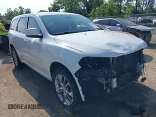 2020 Dodge Durango GT with VIN 1C4RDJDG1LC286100, listed as a IAAI auction lot 42948675 with 98,127 mi miles and . Bid and sale history available at DreamBid. Image 1.