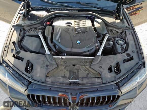 2023 BMW 5 Series 540i with VIN WBA53BJ08PWY06373, listed as a Copart auction lot 65546575 with 27,035 mi miles and Salvage title. Bid and sale history available at DreamBid. Image 11.