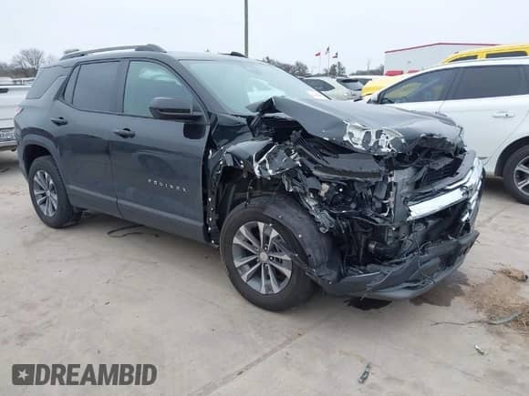 2025 Chevrolet Equinox FWD LT с VIN 3GNAXHEG7SL123425, выставлен на аукционе IAAI как лот 41642089 с пробегом 8 469 миль миль и . История ставок и продаж доступна на DreamBid. Изображение 1.