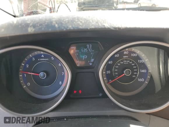 2013 Hyundai Elantra GLS with VIN KMHDH4AE2DU726190, listed as a Copart auction lot 90703835 with 63,570 mi miles and Clean title. Bid and sale history available at DreamBid. Image 9.