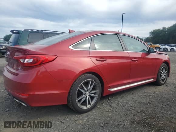 2017 Hyundai Sonata Sport with VIN 5NPE34AB0HH556070, listed as a Copart auction lot 80956935 with 95,202 mi miles and Salvage title. Bid and sale history available at DreamBid. Image 3.