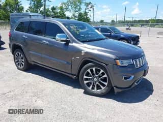 2017 Jeep Grand Cherokee Overland with VIN 1C4RJFCG2HC641791, listed as a IAAI auction lot 42566654 with 116,764 mi miles and . Bid and sale history available at DreamBid. Image 1.