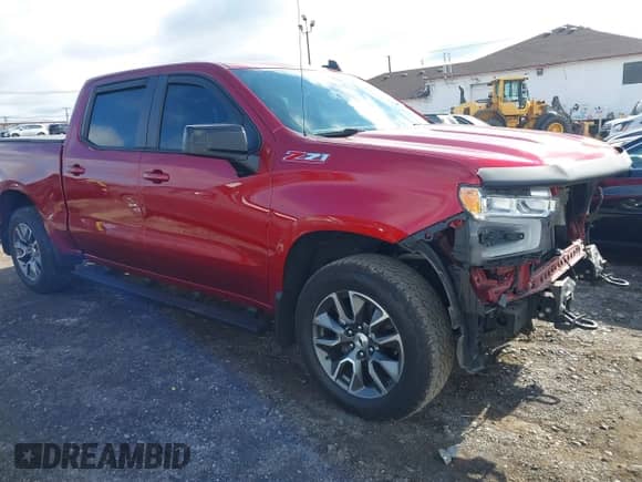2023 Chevrolet Silverado 1500 RST with VIN 1GCUDEED5PZ223610, listed as a IAAI auction lot 43429027 with 85,877 mi miles and . Bid and sale history available at DreamBid. Image 1.