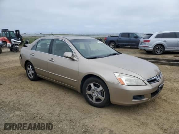 2006 Honda Accord with NAVI with VIN JHMCN36556C001072, listed as a Copart auction lot 55438595 with 217,016 mi miles and Salvage title. Bid and sale history available at DreamBid. Image 4.