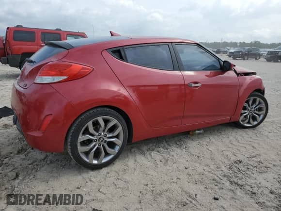 2015 Hyundai Veloster RE:FLEX with VIN KMHTC6AD2FU223355, listed as a Copart auction lot 54915555 with 62,165 mi miles and Salvage title. Bid and sale history available at DreamBid. Image 3.