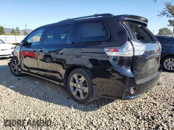 2015 Toyota Sienna SE Premium with VIN 5TDXK3DC2FS596961, listed as a Copart auction lot 89636705 with 107,881 mi miles and Salvage title. Bid and sale history available at DreamBid. Image 2.