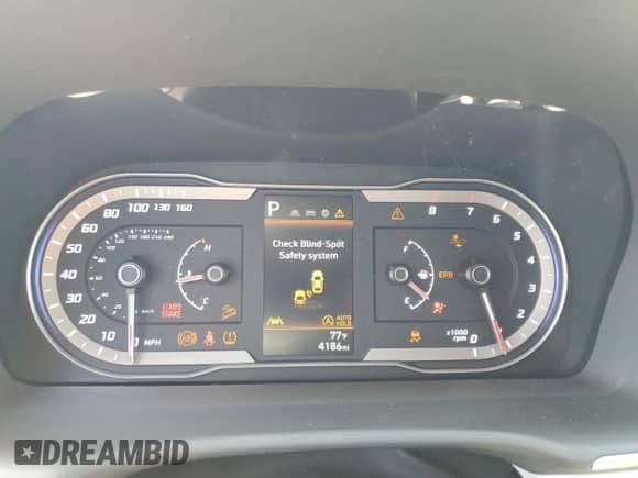 2024 Hyundai Tucson with VIN NMJACDE2RH415570, listed as a Copart auction lot 55420445 with 4,186 mi miles and Salvage title. Bid and sale history available at DreamBid. Image 9.