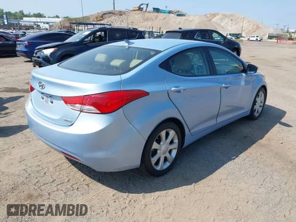 2012 Hyundai Elantra GLS with VIN KMHDH4AE6CU314403, listed as a IAAI auction lot 42829153 with 149,983 mi miles and . Bid and sale history available at DreamBid. Image 4.