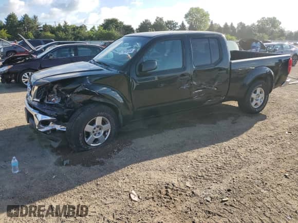 2007 Nissan Frontier SE with VIN 1N6AD09U07C455497, listed as a Copart auction lot 71618105 with 126,079 mi miles and Salvage title. Bid and sale history available at DreamBid. Image 1.