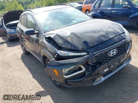 2019 Hyundai Kona Ultimate with VIN KM8K5CA51KU232863, listed as a IAAI auction lot 42965259 with 67,034 mi miles and . Bid and sale history available at DreamBid. Image 1.