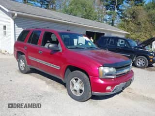 2002 Chevrolet TrailBlazer LS with VIN 1GNDT13S822523955, listed as a IAAI auction lot 43435441 with 143,193 mi miles and . Bid and sale history available at DreamBid. Image 1.