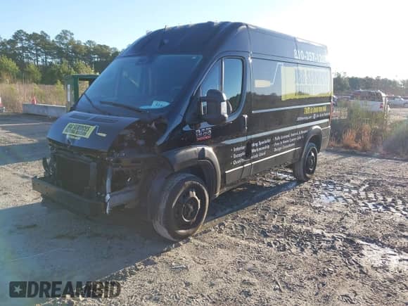 2022 Ram ProMaster Cargo with VIN 3C6LRVBG2NE119149, listed as a IAAI auction lot 41807287 with 24,360 mi miles and . Bid and sale history available at DreamBid. Image 2.