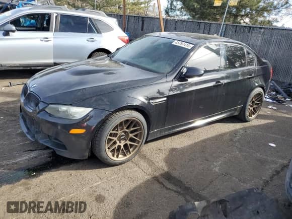 2009 BMW M3 with VIN WBSPM93529E201115, listed as a Copart auction lot 45797415 with 154,638 mi miles and Clean title. Bid and sale history available at DreamBid. Image 1.