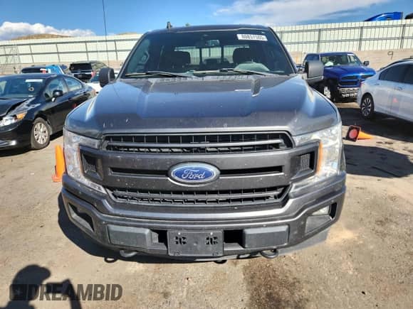 2020 Ford F-150 XL with VIN 1FTEW1E40LKD44667, listed as a Copart auction lot 80857505 with 82,851 mi miles and Salvage title. Bid and sale history available at DreamBid. Image 5.