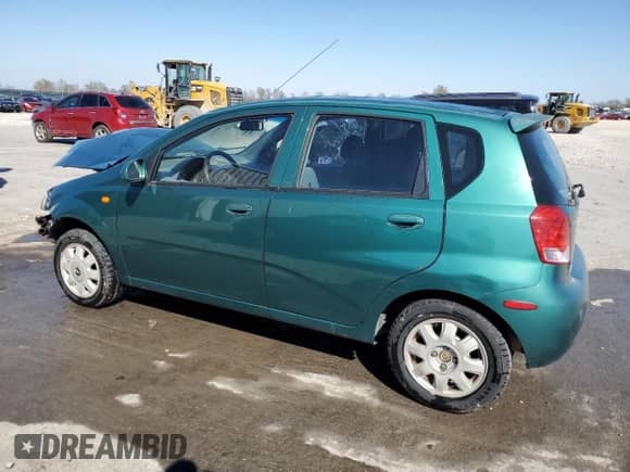 2004 Chevrolet Aveo с VIN KL1TD62604B258249, выставлен на аукционе Copart как лот 47009464 с пробегом 125 906 миль миль и Списание • Salvage title. История ставок и продаж доступна на DreamBid. Изображение 2.