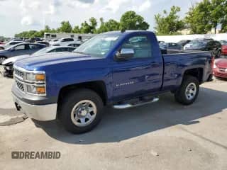 2014 Chevrolet Silverado 1500 Work Truck with VIN 1GCNCPEH6EZ291711, listed as a Copart auction lot 62014925 with 114,948 mi miles and Salvage title. Bid and sale history available at DreamBid. Image 1.