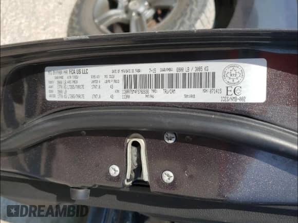 2015 Ram 1500 Tradesman с VIN 1C6RR7SM4FS782636, выставлен на аукционе Copart как лот 48737551 с пробегом 139 368 миль миль и Списание • Salvage title. История ставок и продаж доступна на DreamBid. Изображение 10.